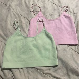 Cropped tank tops from blue notes
